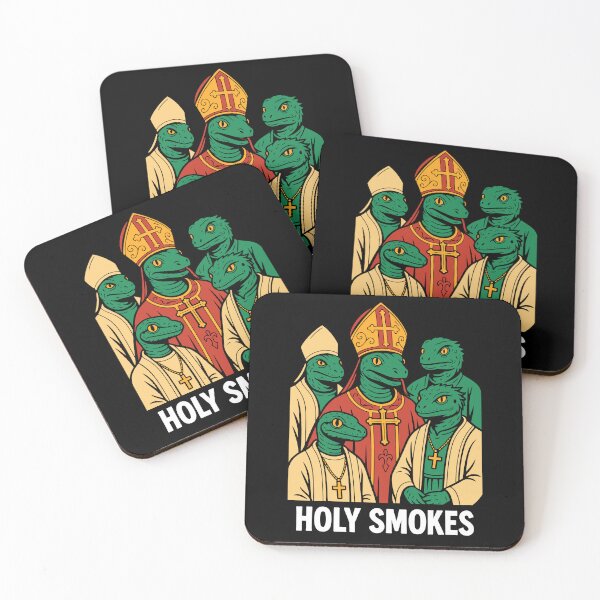 Item preview, Holy Smokes – Lizard Conclave Satire Design designed and sold by Serbin.