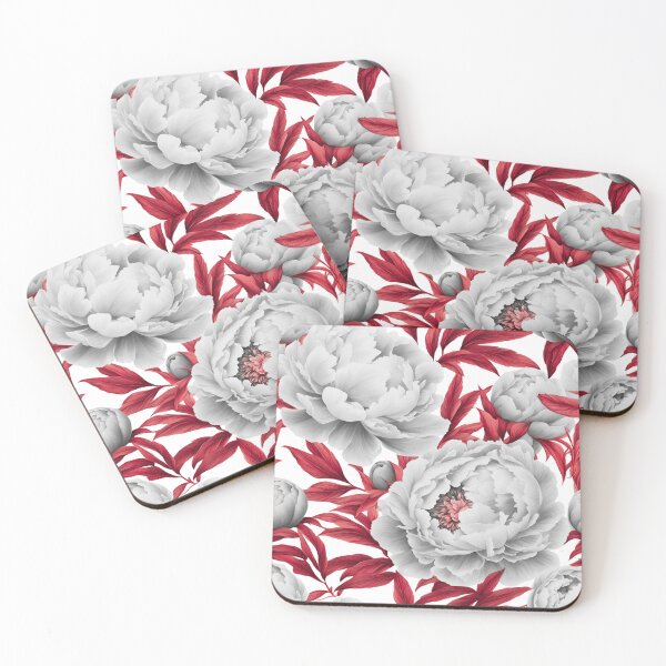 Item preview, Peony and Ruby – A Bold Blooming Harmony designed and sold by branaghbel.