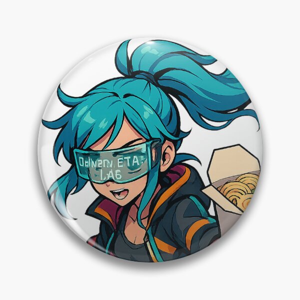 Artikelvorschau, Cyber Delivery Girl auf Hoverboard – Futuristische Urban Art entworfen und verkauft von Rushurban.