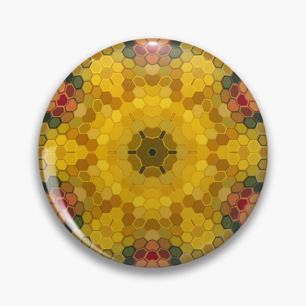 Item preview, Hex Mandala Yellow Green and Orange designed and sold by WormholeOrbital.