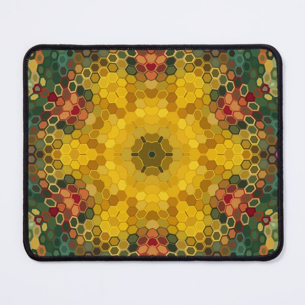 Item preview, Hex Mandala Yellow Green and Orange designed and sold by WormholeOrbital.