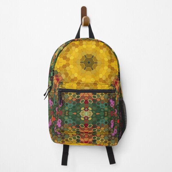 Item preview, Hex Mandala Yellow Green and Orange designed and sold by WormholeOrbital.