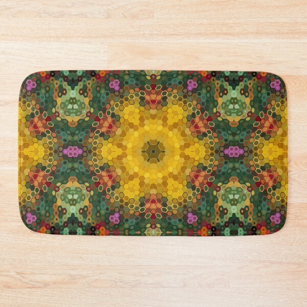 Item preview, Hex Mandala Yellow Green and Orange designed and sold by WormholeOrbital.