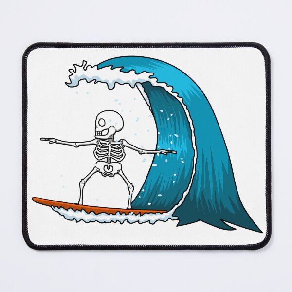 Item preview, Funny Surfing Skeleton designed and sold by Jaudaux Designs.
