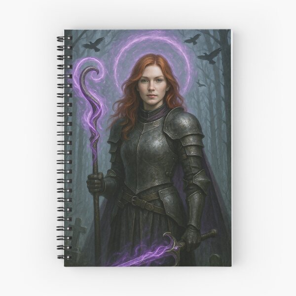 Item preview, Mystic Redhead Warrior Witch — Enchanted Sword & Cursed Forest designed and sold by DibujandoPorfa.