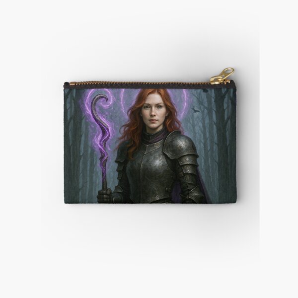 Item preview, Mystic Redhead Warrior Witch — Enchanted Sword & Cursed Forest designed and sold by DibujandoPorfa.