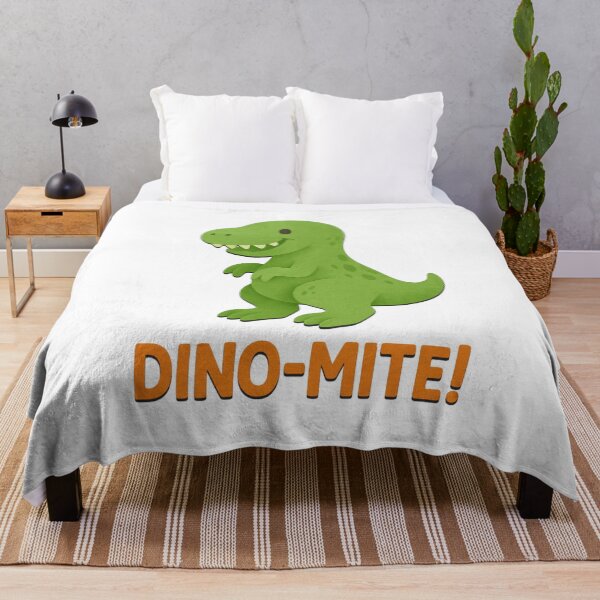 Item preview, Cute Cartoon Dinosaur "Dino-Mite!" – Funny Green T-Rex Design designed and sold by 32BlackRoses.
