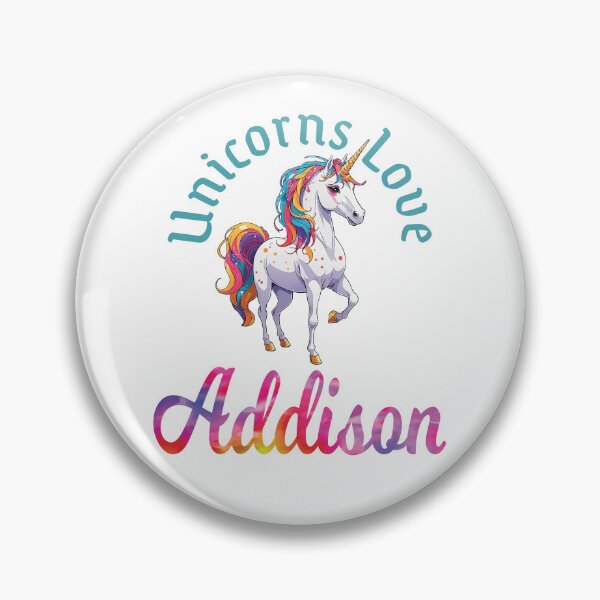 Item preview, Unicorns Love Addison designed and sold by ComicKitsch.
