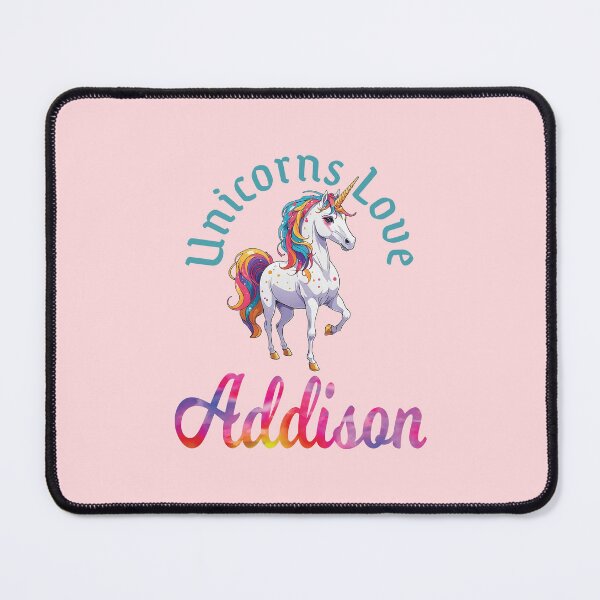 Item preview, Unicorns Love Addison designed and sold by ComicKitsch.