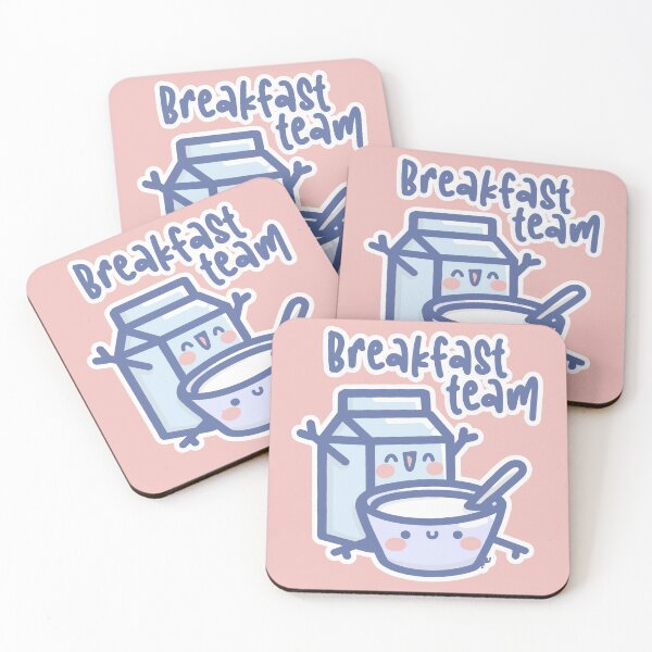 Item preview, Breakfast Team | Kawaii Food Squad Illustration designed and sold by Sugar-Bubbles.