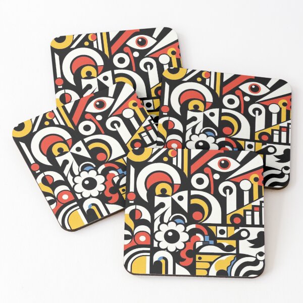 Item preview, "Bold Cubist Art – Fernand Léger Inspired Design" designed and sold by TwoDotsStudio.