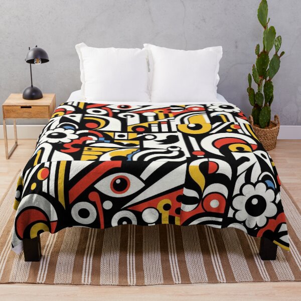 Item preview, "Bold Cubist Art – Fernand Léger Inspired Design" designed and sold by TwoDotsStudio.