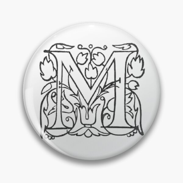 Item preview, Dropcap Typography Letter M designed and sold by HawthorneFlame.