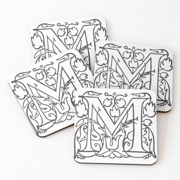 Item preview, Dropcap Typography Letter M designed and sold by HawthorneFlame.