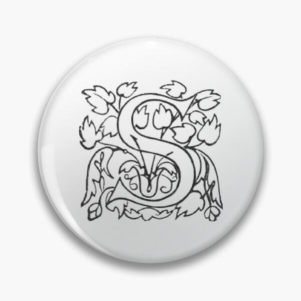 Item preview, Decorative Dropcap Typography Letter S designed and sold by HawthorneFlame.