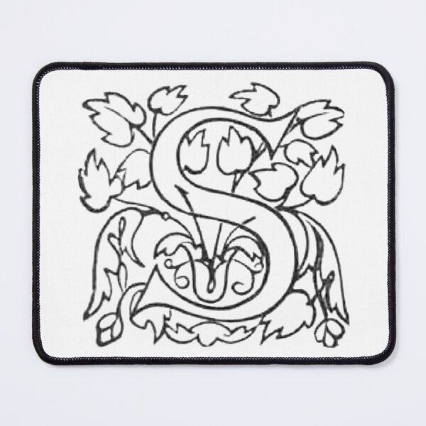 Item preview, Decorative Dropcap Typography Letter S designed and sold by HawthorneFlame.