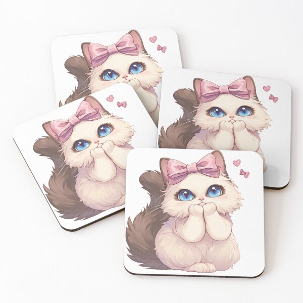 Item preview, Cute cartoon kitten designed and sold by Stickermagician.
