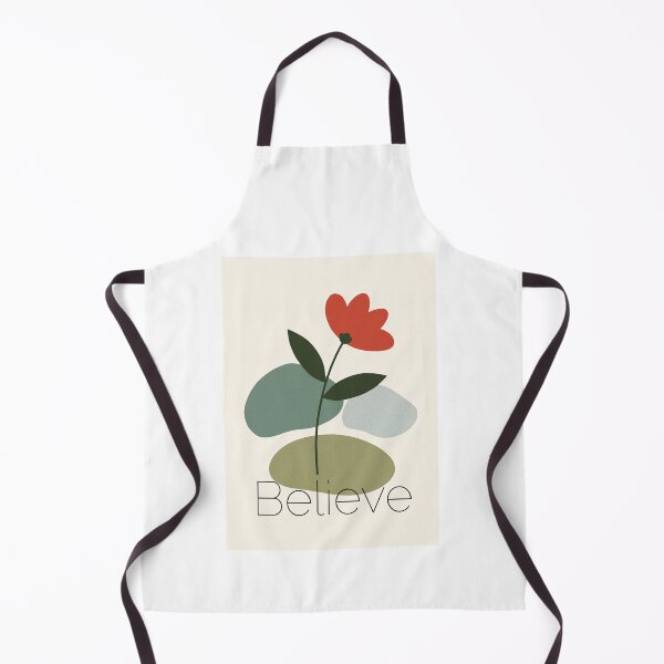 Item preview, Elegant minimalist floral print featuring the word “believe” designed and sold by JuKoArt.