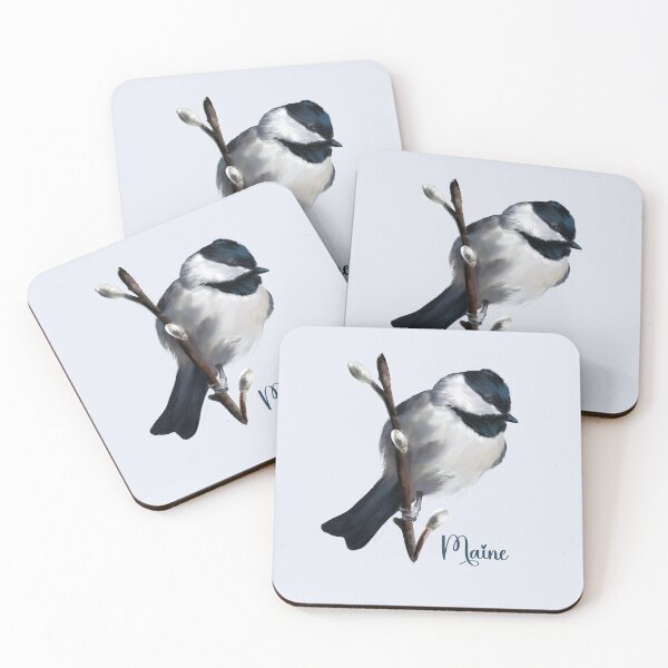 Item preview, Black-capped chickadee Maine designed and sold by ArtRoyal13.