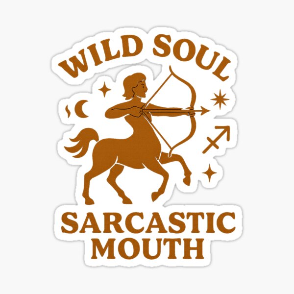 Item preview, Sagittarius Wild Soul Zodiac Sign Custom Funny Gift designed and sold by Darkn-Store.