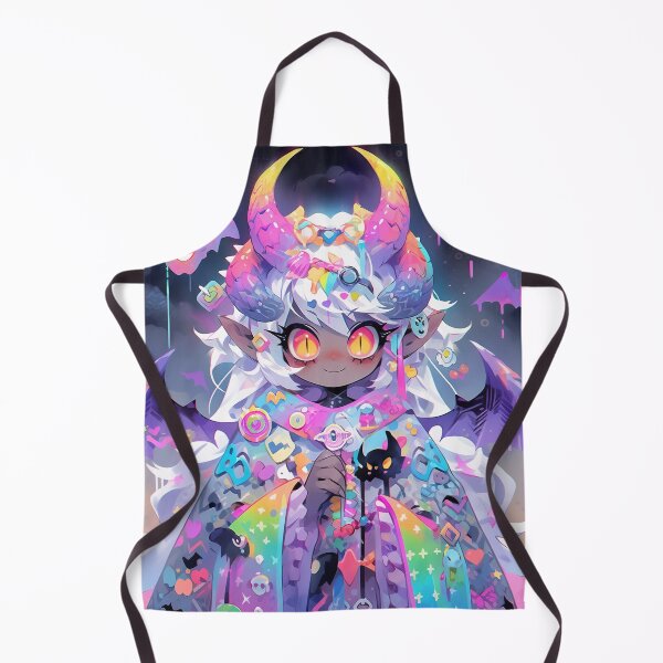Item preview, Chibi Demon Mage with Rainbow Bats designed and sold by bubblegoth.