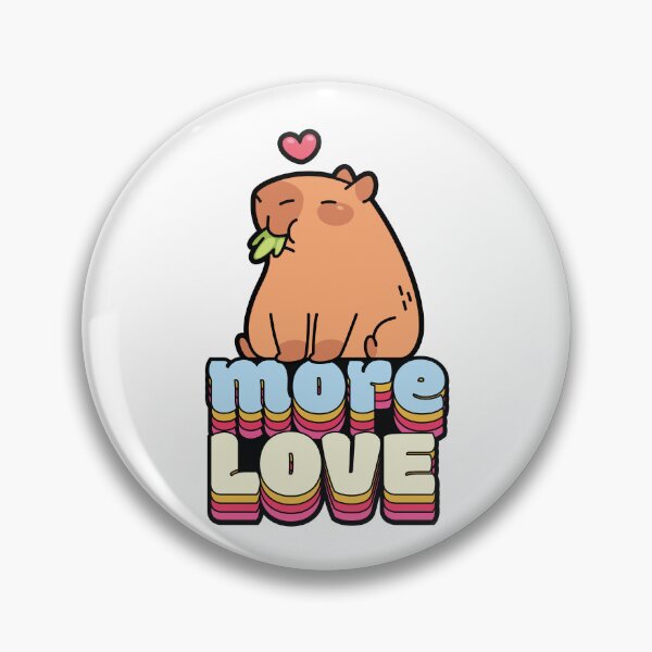 Item preview, Cute Capybara Spreading More Love Positivity designed and sold by chillaxcats.
