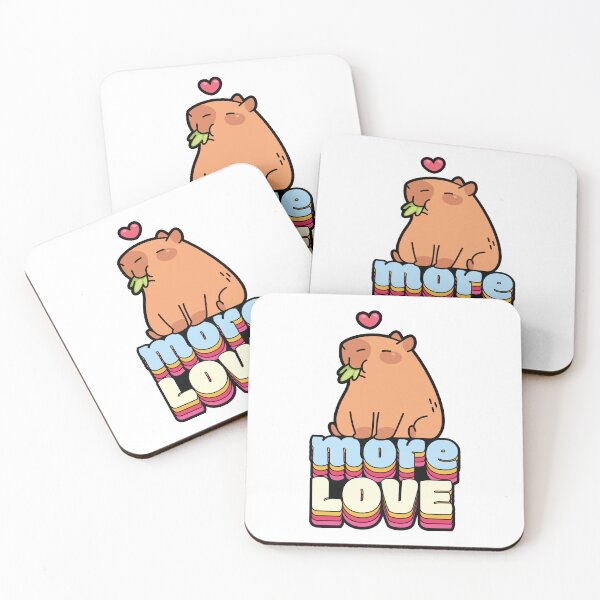 Item preview, Cute Capybara Spreading More Love Positivity designed and sold by chillaxcats.