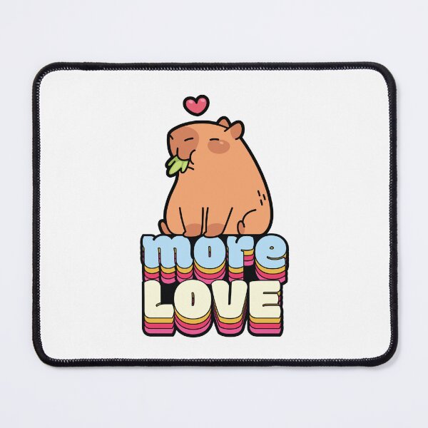 Item preview, Cute Capybara Spreading More Love Positivity designed and sold by chillaxcats.