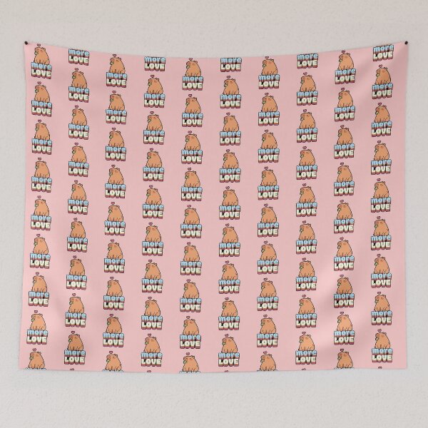 Item preview, Cute Capybara Spreading More Love Positivity designed and sold by chillaxcats.