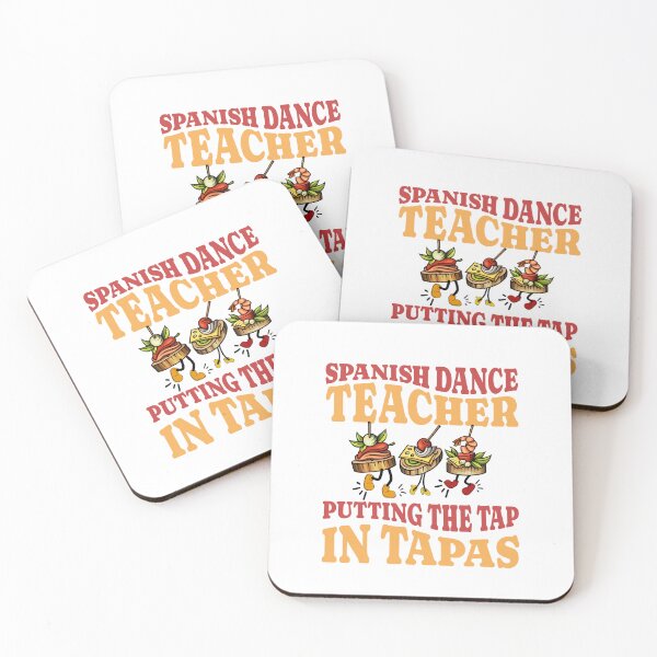 Item preview, Spanish dance teacher putting the tap in tapas designed and sold by BritishDelights.