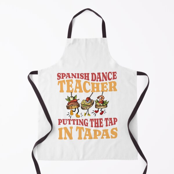 Item preview, Spanish dance teacher putting the tap in tapas designed and sold by BritishDelights.