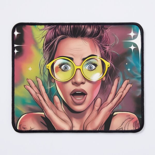 Item preview, Shocked Woman Comic Sticker designed and sold by kulala-kaiser.