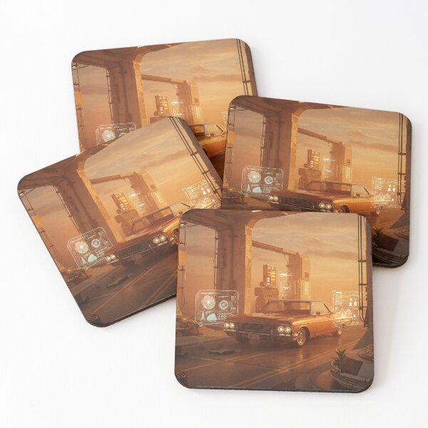 Item preview, Vintage car Retro Futurism designed and sold by P-OH-Style.