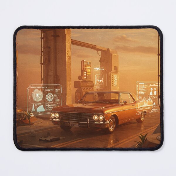 Item preview, Vintage car Retro Futurism designed and sold by P-OH-Style.