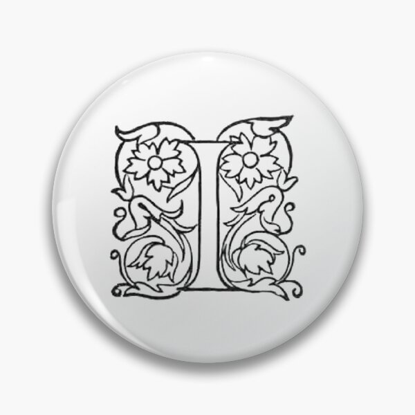 Item preview, Decorative Dropcap Typography Letter I designed and sold by HawthorneFlame.