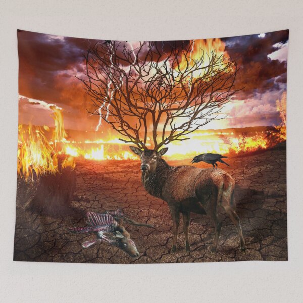 Item preview, Surreal Wildlife Scene designed and sold by caracatita75.