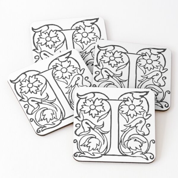 Item preview, Decorative Dropcap Typography Letter I designed and sold by HawthorneFlame.