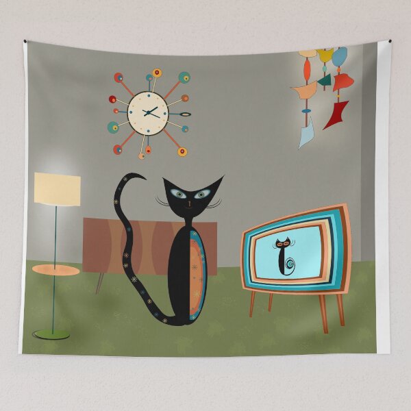 Item preview, Kitty Watches a Kitty designed and sold by WandaRichards.