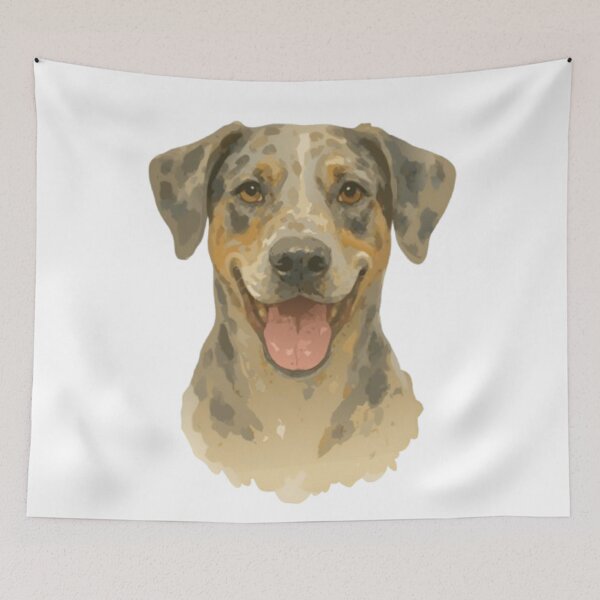 Item preview, Watercolor Catahoula Leopard Dog  designed and sold by printmala.