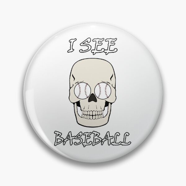 Item preview, Funny Skull with Baseball Eyes designed and sold by Jaudaux Designs.