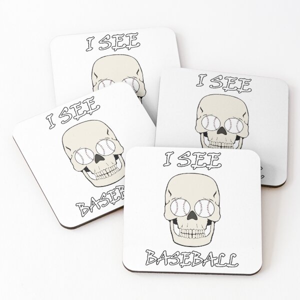 Item preview, Funny Skull with Baseball Eyes designed and sold by Jaudaux Designs.