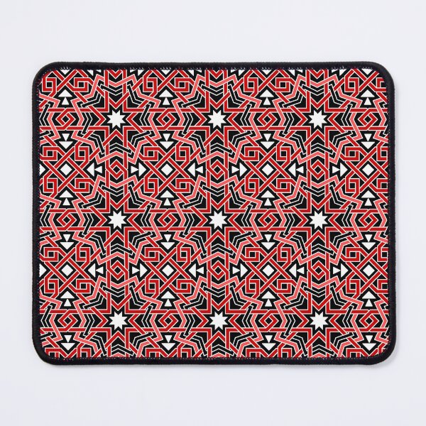 Item preview, Intricate Red Islamic Geometric Design designed and sold by Tarjiart.