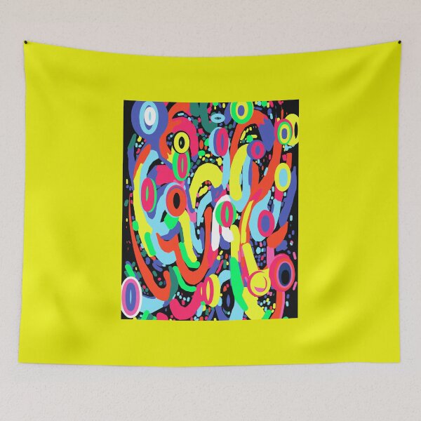 Item preview, Cyber Neon Pulse: Аbstract Multicolored Print designed and sold by Felia001.