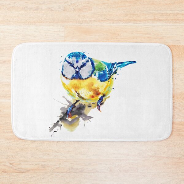 Item preview, Blue Tit Songbird Watercolor designed and sold by caracatita75.