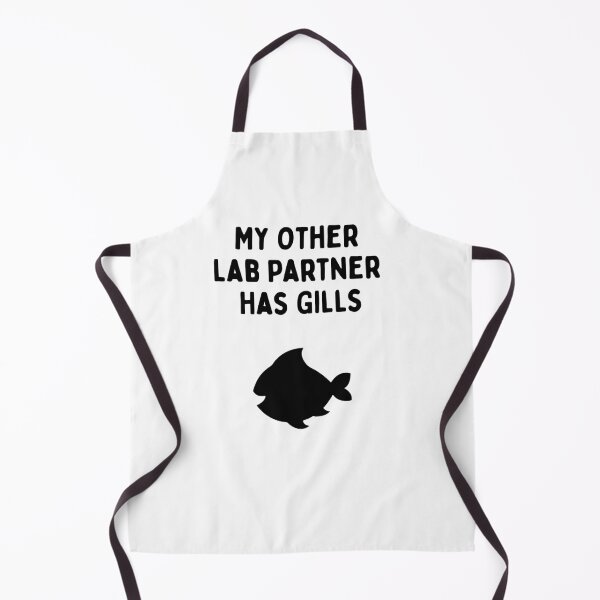 Item preview, Funny Marine Biologists / Ichthyology (My Other Lab Partner Has Gills) - Black designed and sold by SabbaticalSteve.