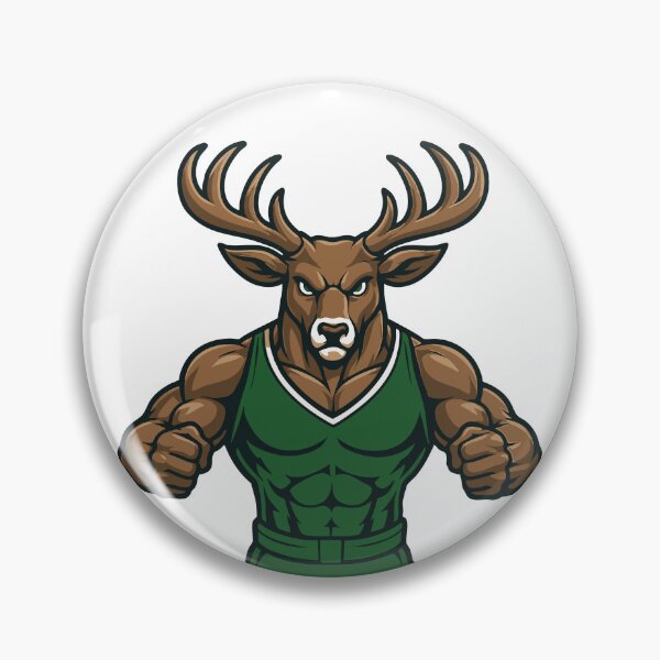 Item preview, Basketball, milwaukee, deer, bucks, fan, vintage, grunge, sport, green designed and sold by Brewyart Creative Design.
