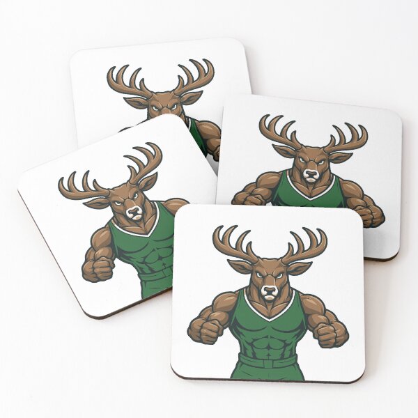 Item preview, Basketball, milwaukee, deer, bucks, fan, vintage, grunge, sport, green designed and sold by Brewyart Creative Design.