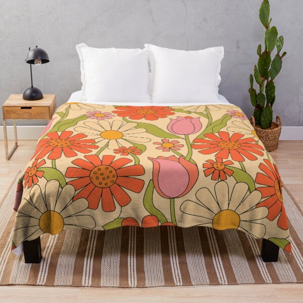 Item preview, Groovy 70's Floral Pattern designed and sold by Angry Swan Designs.