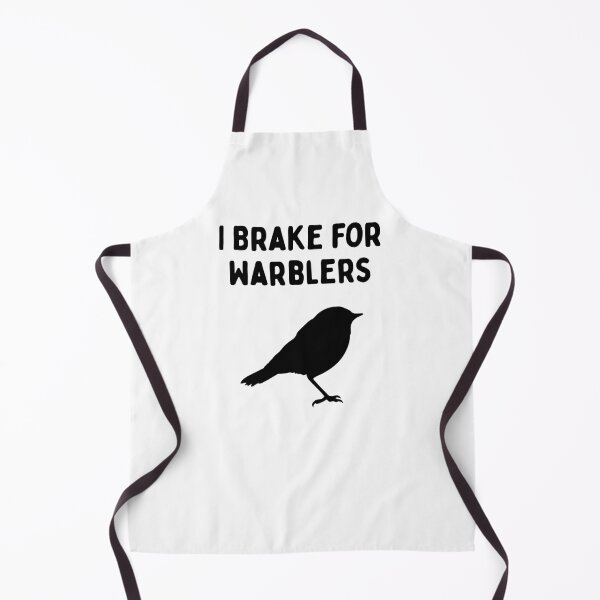 Item preview, Funny Bird Watching (I Brake For Warblers) / Gift for Bird Lovers, Gift for Birdwatchers & Ornithologist - Black designed and sold by SabbaticalSteve.