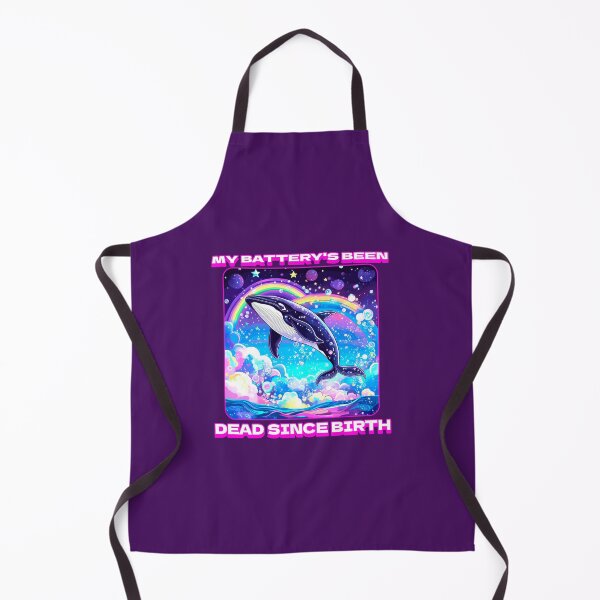 Item preview, My Battery's Dead Since Birth Whales Funny T-Shirts Hoodies Pins Stickers Magnets Mugs Posters Fatigued Tired Funny Chronic Fatigue Syndrome Chronic Illness MECFS Tees designed and sold by allfreelance.